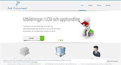 Desktop Screenshot of peakprocurement.se