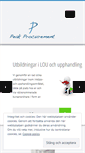 Mobile Screenshot of peakprocurement.se