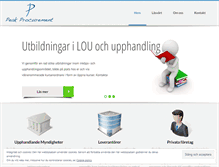Tablet Screenshot of peakprocurement.se
